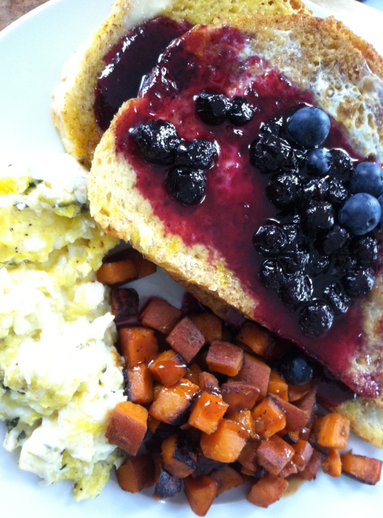 The breakfast my wife made for me on Father's Day.