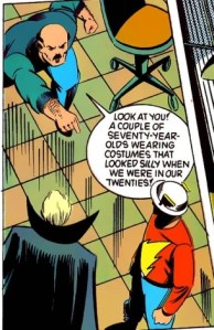 The Atom has trouble as an aging super-hero.