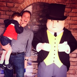You know, just chillin' with my buddy, Sir Topham Hatt.