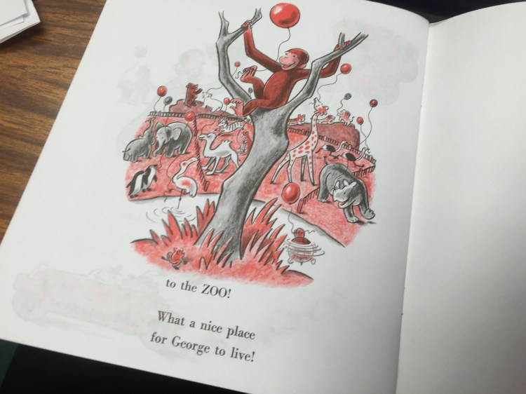 Pic and Text - George in Zoo