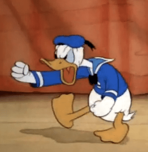 Donald Duck tantrum
